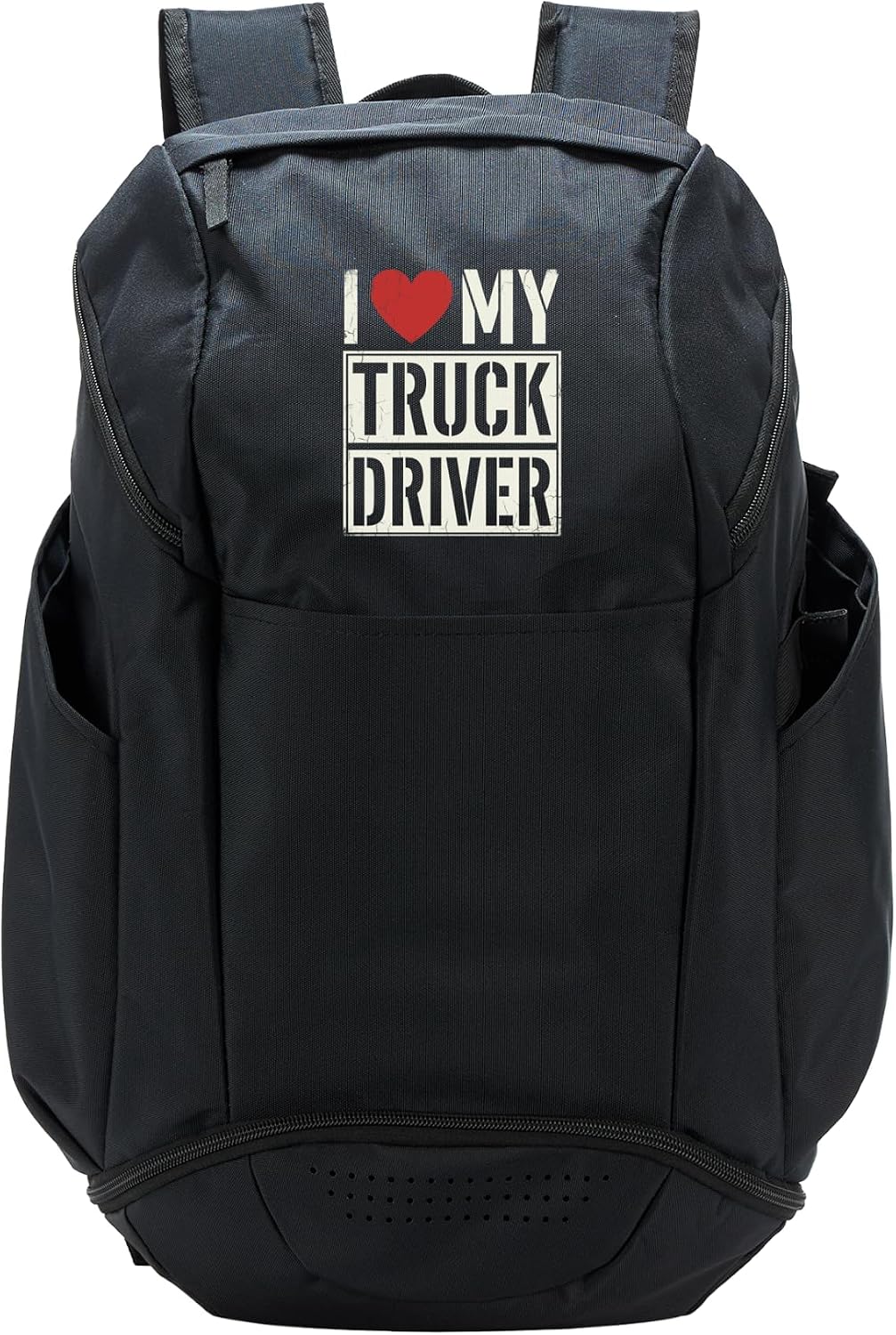 I Love My Truck Driver Trucker Wife Semi Truck Driver Tee Sport Backpack