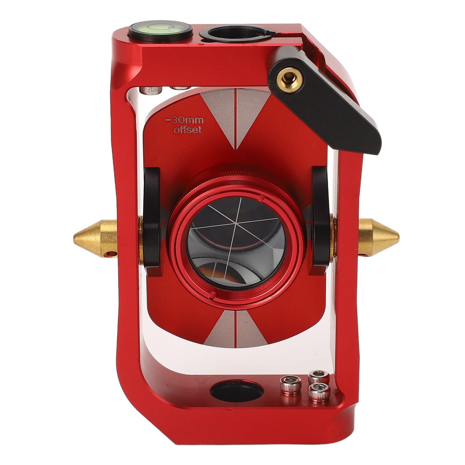 Hyuduo Prisma Giratorio de Estación Total Mini Prisma Topográfico Reflector de Compensado de 0 o -30 Mm para Túneles Minas Medición de Carreteras Presas Ferroviarias Trabajos Topográficos con