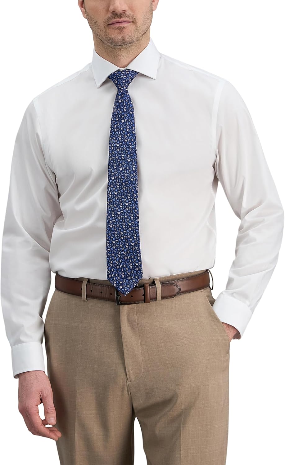 Haggar Men's Mens Wrinkle Free Classic Fit Dress Shirts