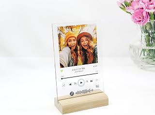 Personalized Gifts Spotify Plaque | Choose Your Favorite Photo & Song For Unique Personalized Gifts for Women | Customized Gifts For Him & Her (4x6 inch)