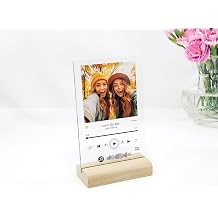 Personalized Acrylic Song | Acrylic Album Cover | Transparent Song | Multiple Size Options Come with Stand 4x6 inch