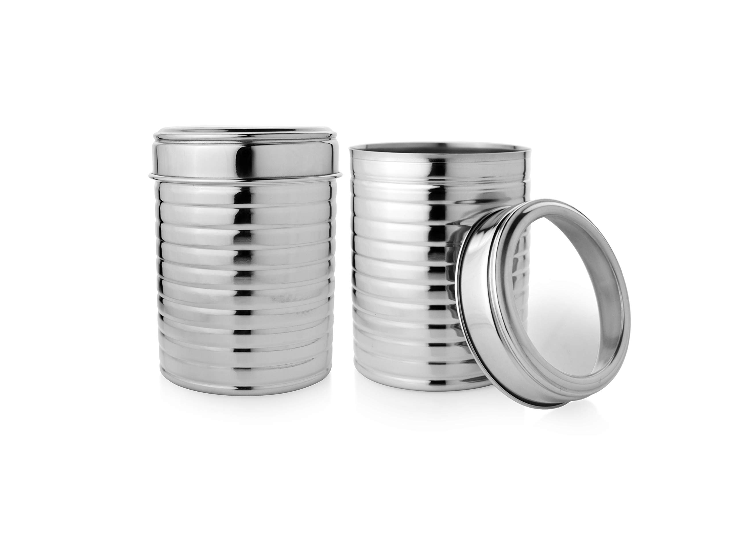 Vinayak International Stainless Steel Container Set - 1000 ml, 2 Pieces, Silver