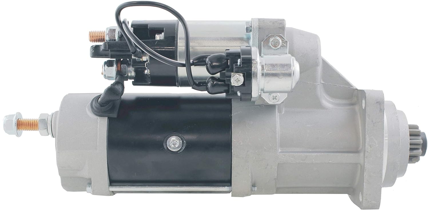 New Premium Starter fits Freightliner FL50, FL60, FL70, FL80 L6 7.2L 441cid Cat 3126 2000 2001 2002 2003 2004 91-01-4566N M38076 TG228000-7121 8200076 8300021 201-38101 TS-1758 61230359 91-01-4566