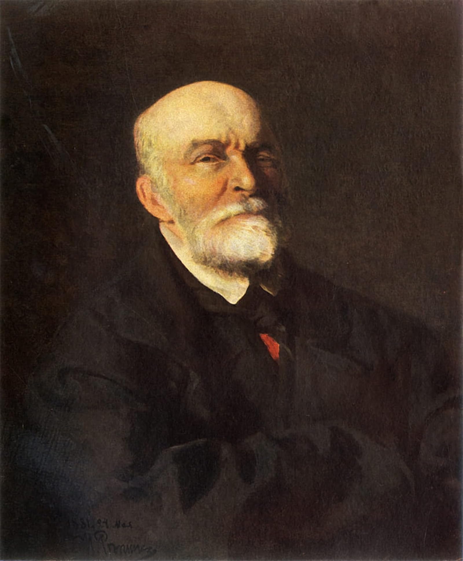 SERENDIPITP Vintage Wall Art Canvas Nordic Poster Canvas Print Picture Portrait of Surgeon Nikolai Ivanovich Pirogov by Ilya Efimovich Repin Wall Art Poster for Home Decor 60x90cm