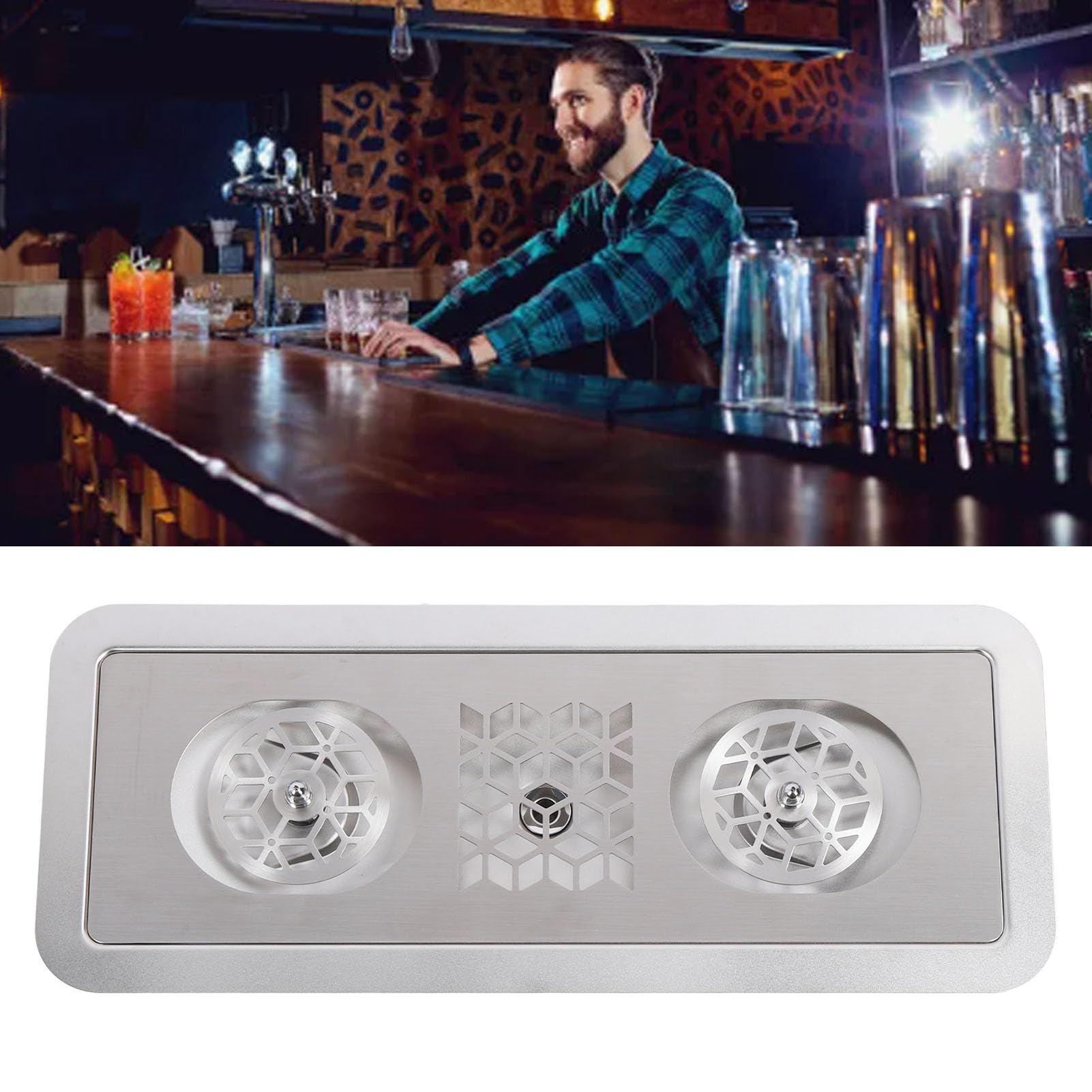 Lavabicchieri, Lavabicchieri Bar Acciaio Inox Incorporato, Idropulitrice Ad Alta Pressione per Cucine Domestiche, Bar, Ristoranti