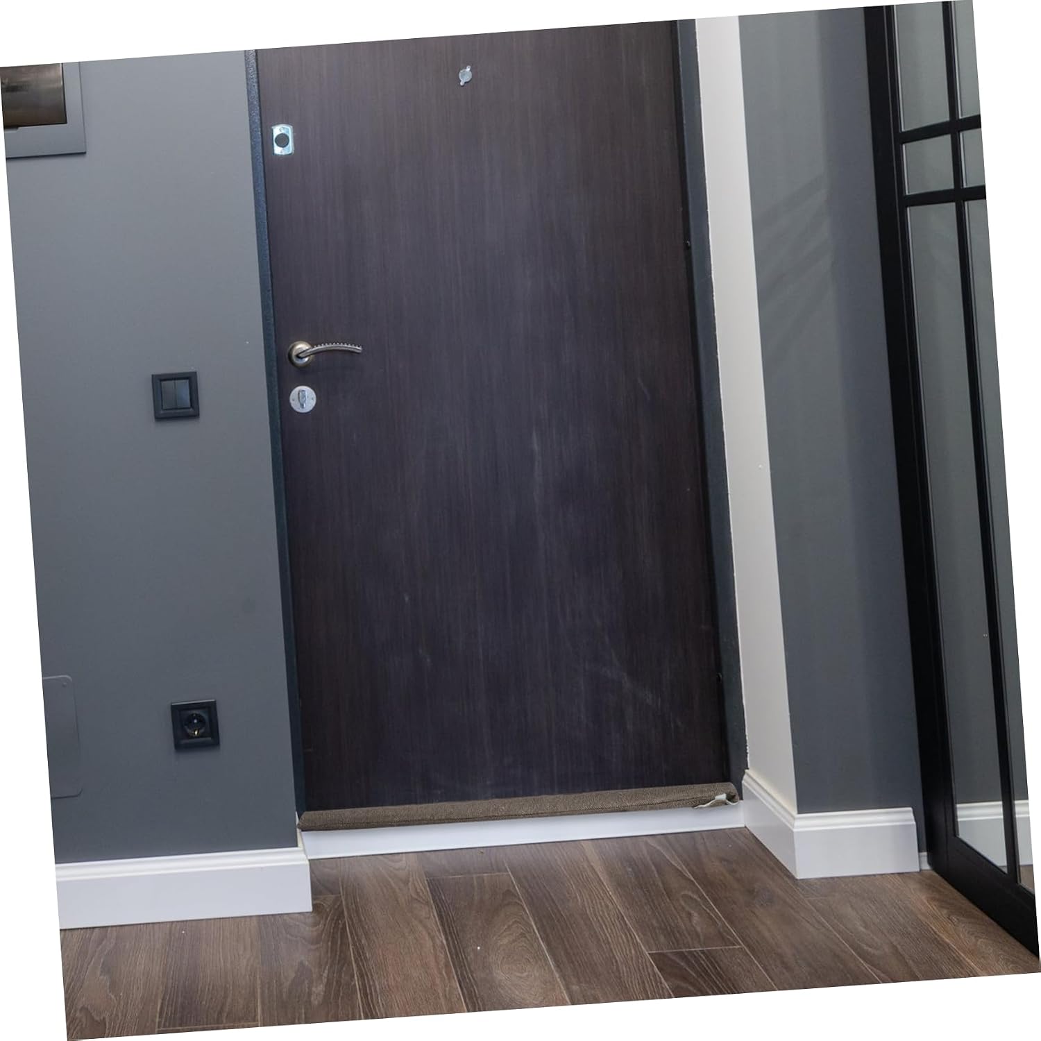 Oxford Fabric Soundproof Door Draft Stopper Windproof Dustproof Barrier Under Door Seal for Home Bedroom