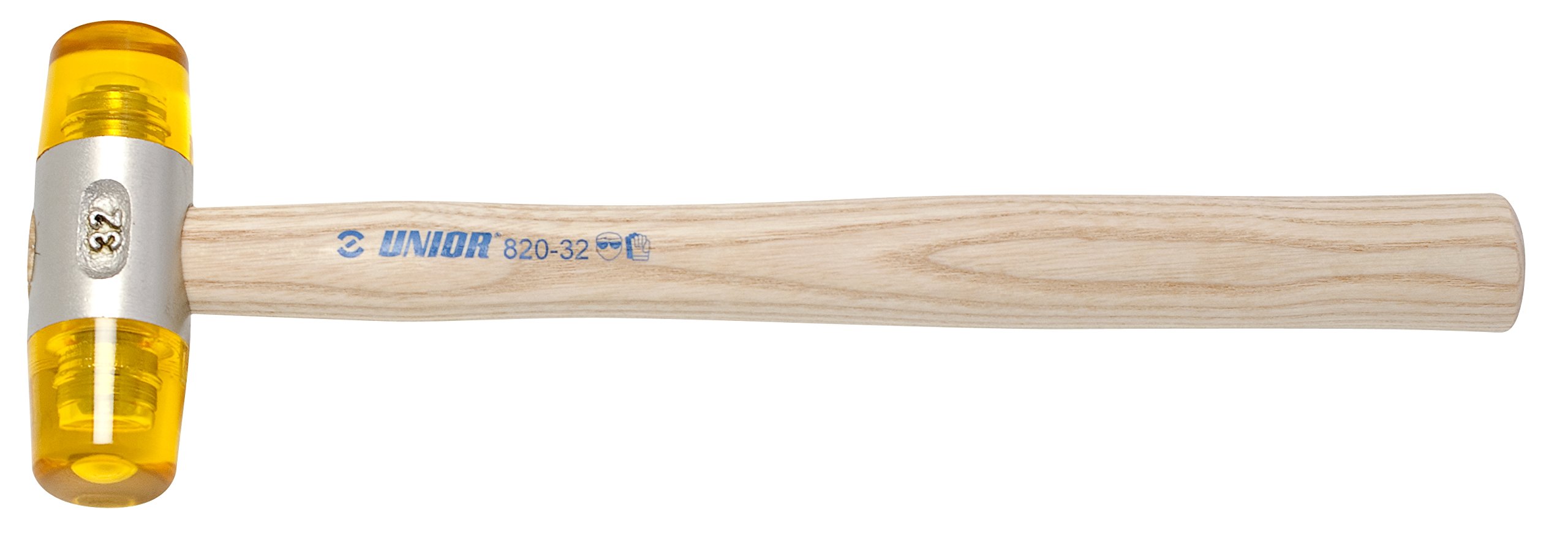 Martillo UNIOR 601836 serie 820 de boca plástica y mango de madera