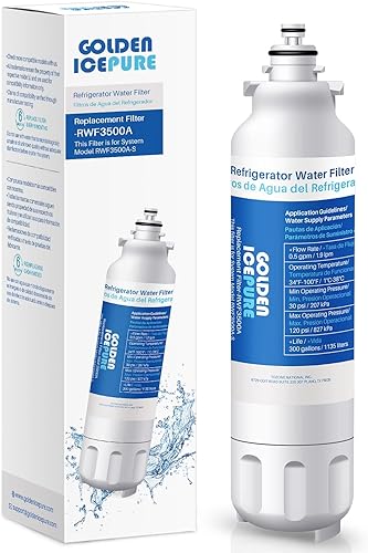 Golden Icepure LT800P - Filtro de agua para refrigerador LG LT800P, Kenmore 46-9490, ADQ73613401, ADQ73613402