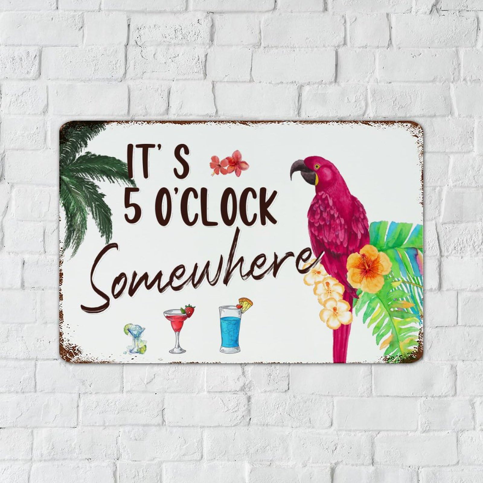 Womens It's 5 O'clock Somewhere Beach Lover Palm Tree Retro Sunset V N Youth Zipper Hoodie By