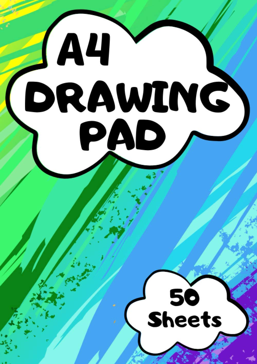 A4 Drawing Pad for Kids: Sketch Book for Children | 50 Plain White Paper Sheets | A4 Scrapbook | 100 Pages (50 Sheets) | Sketchbook A4 Paper