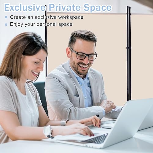 Miniatura 5 de Divisor de habitación plegable de 3 paneles de 6 pies, pantallas de privacidad portátiles divisores de pared separadores de habitación con doble