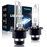 D2S HID Xenon Headlight Bulbs 6000K Cool White High Low Beam 66040 66240 85122&comma;etc Replacement Bulb - Pack of 2