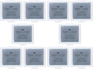 Faber-Castell Art Eraser in Plastic Box Grau | 10er Pack