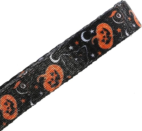 Miniatura 4 de Collar de perro de Halloween con flor desmontable, collar de calabaza de araña para mascotas pequeñas y cachorros