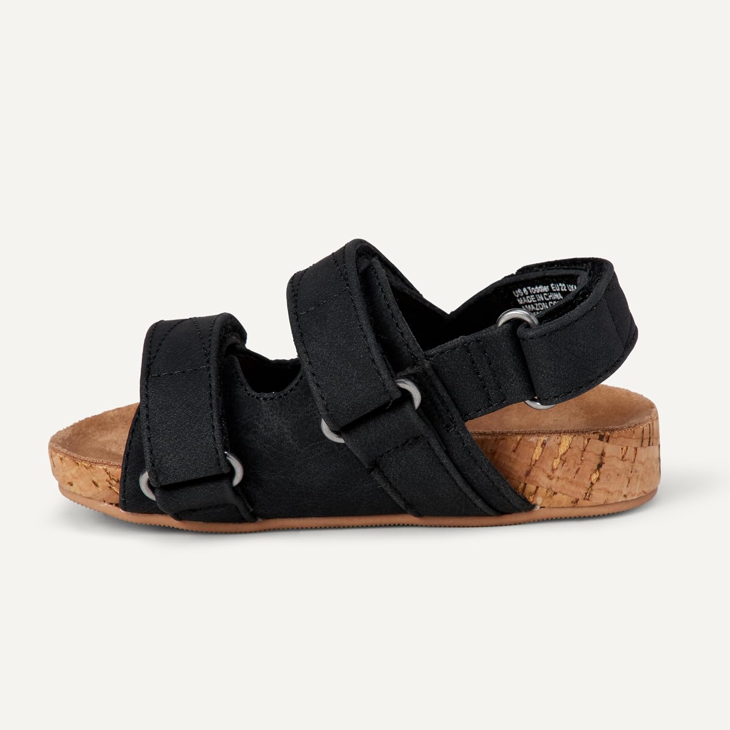 Amazon Essentials Boys and Toddlers' Velcro Cork Sandals