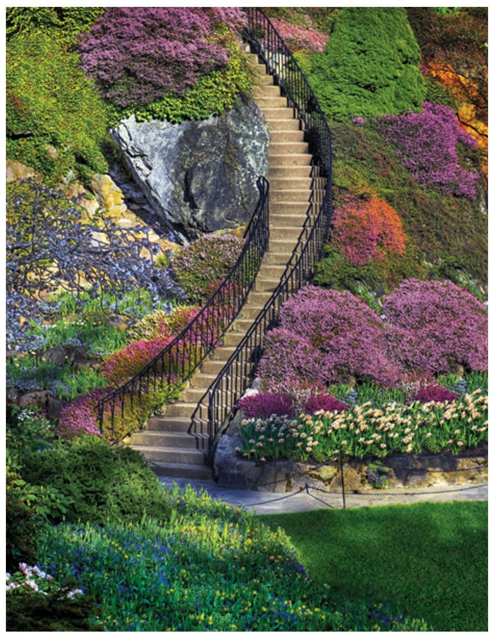 Springbok's Garden Stairway 100 Piece Therapy Puzzles, Ideal for Adults with Dementia, Alzheimer's or Brain Injury