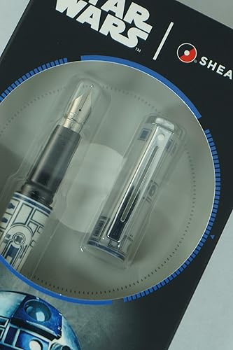 Miniatura 5 de Sheaffer Star Wars R2-D2 con diseño temático R2-D2 y detalles de personajes auténticos, detalles pulidos Pluma estilográfica mediana de acero