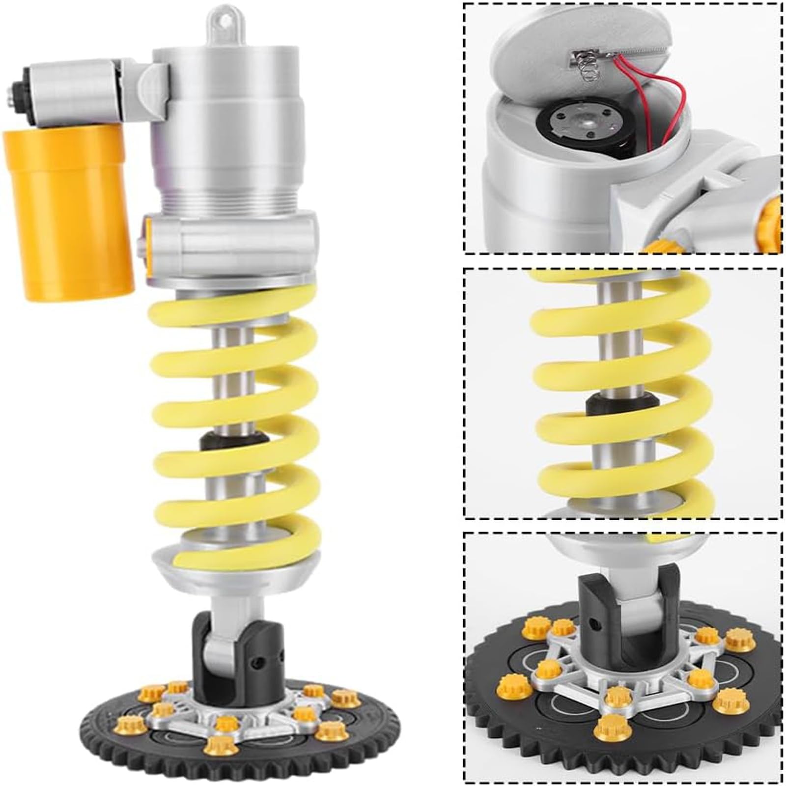 Lampa Coilover, Lampa stołowa drukowana w 3D, regulowana dotykowo