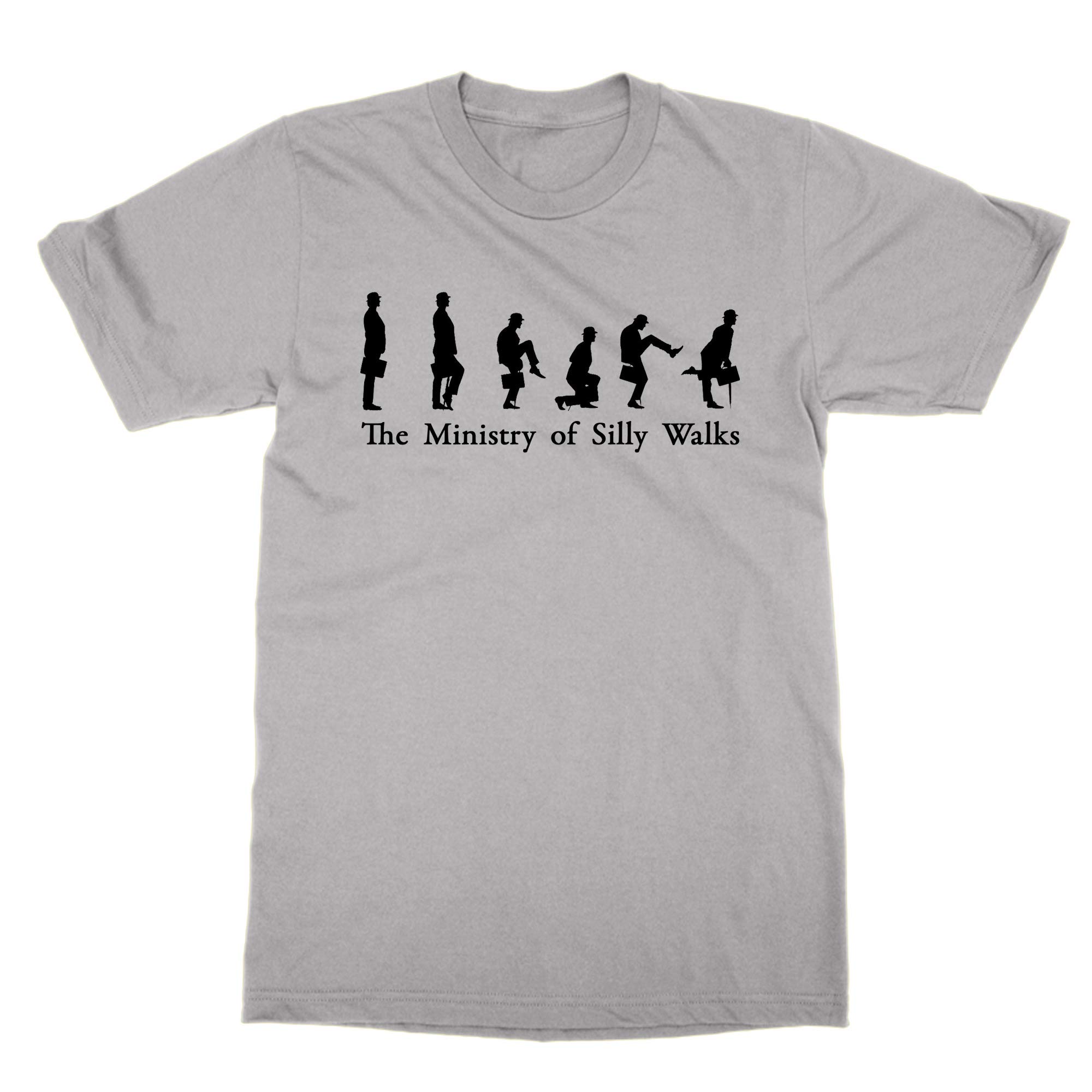 Cliquewear Grey The Ministry Of Silly Walks T-Shirt (, Xl)