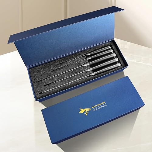 Vista 6 de MAD SHARK Juego de cuchillos de cocina, juego de cuchillos de chef ultra afilados con mango ergonómico, juego de cuchillos de acero inoxidable