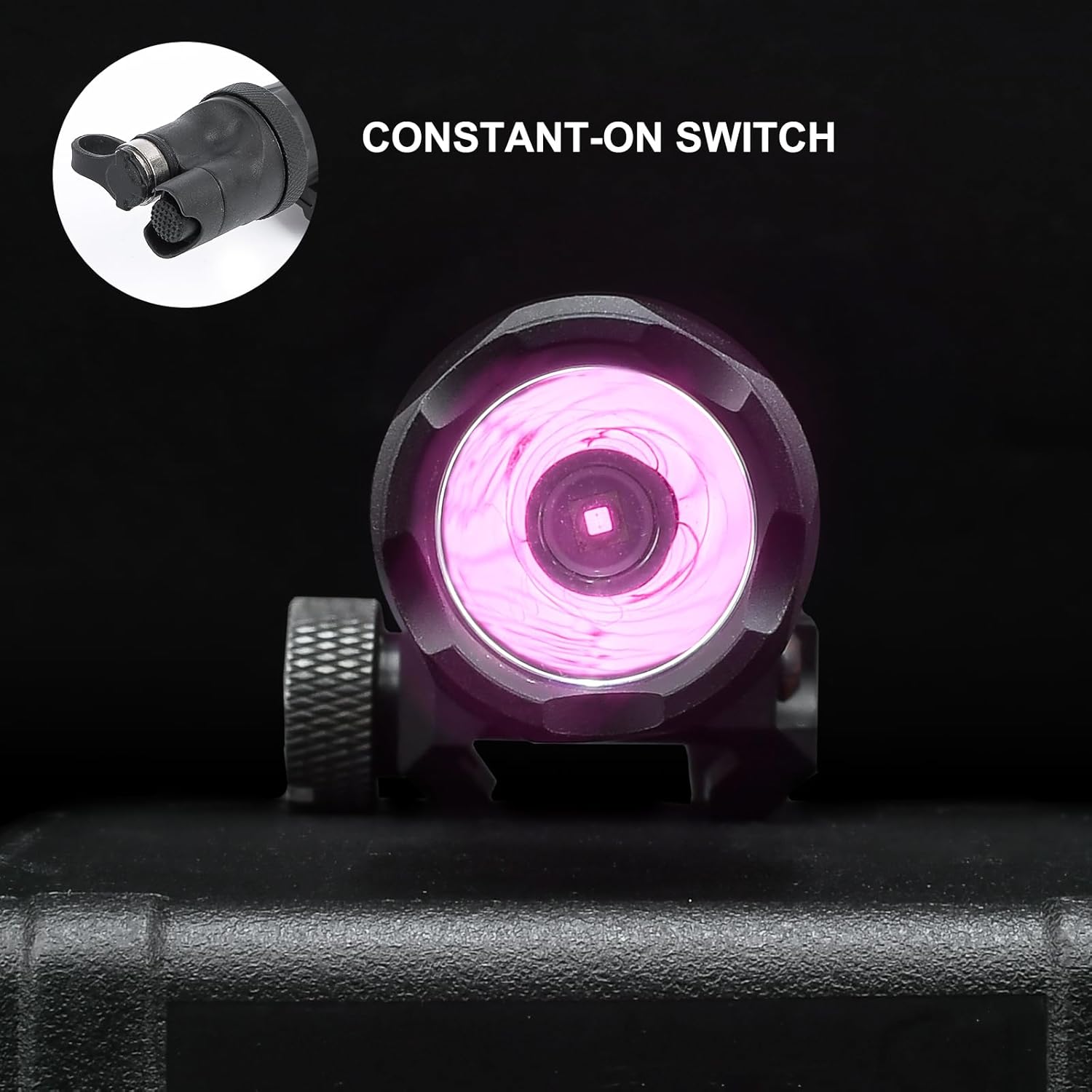 NOBUHIRO 1.5" High Picatinny Riser Mount Red Dot Riser Mount & M600C IR Flashlight, Tactical IR Light Picatinny flashlights (Tan,Black)