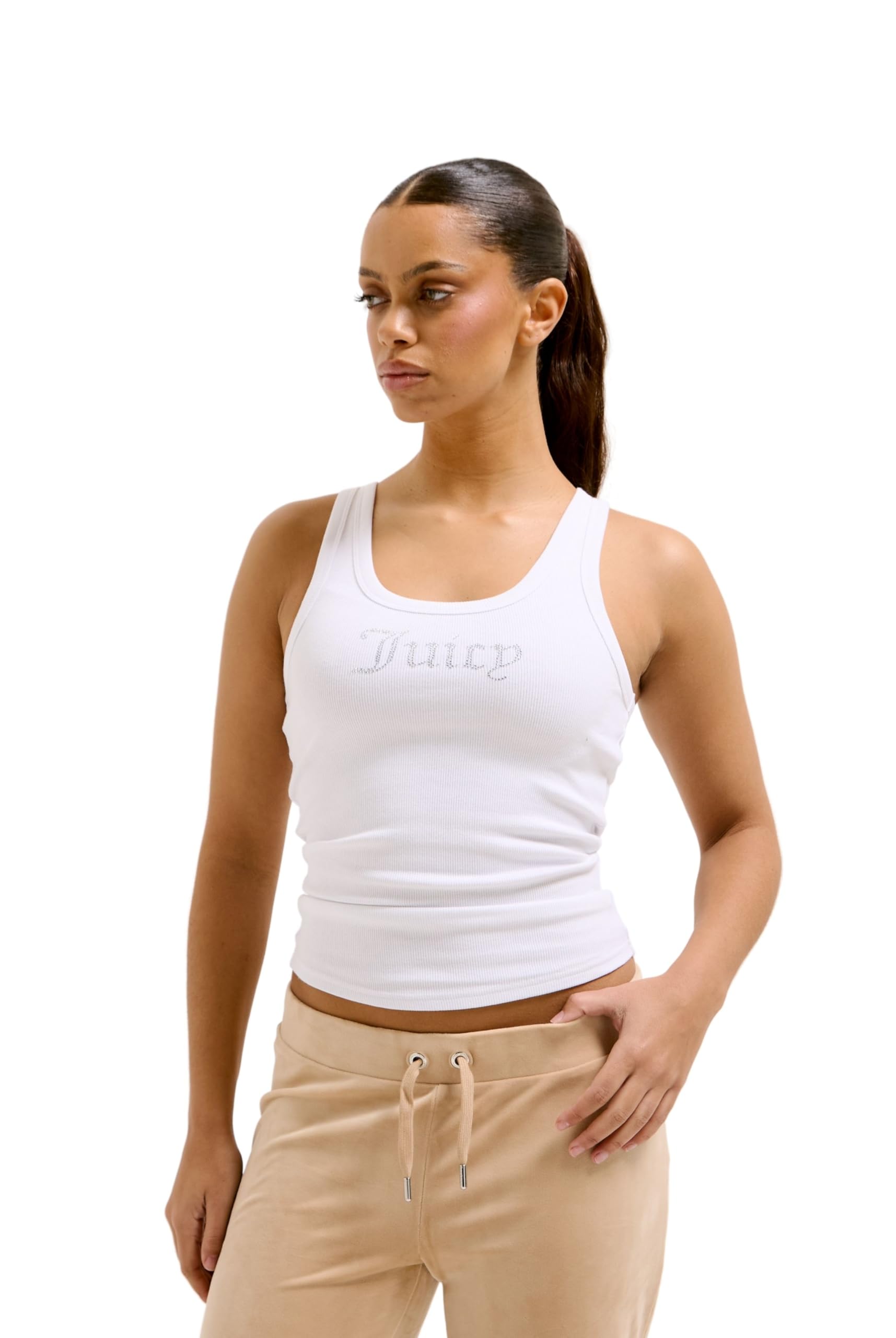 Juicy Couture Thin Strap Racer Vest - Figurbetonte Sportliche Weste Mit Applikationen In Versch. Farben Chaleco de Moda Mujer
