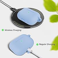 Vista 511 de Funda para AirPods Pro con kit de limpieza, funda de silicona suave para Apple AirPod Pro de 1ª/2ª generación, accesorios de funda AirPods Pro/Pro 2