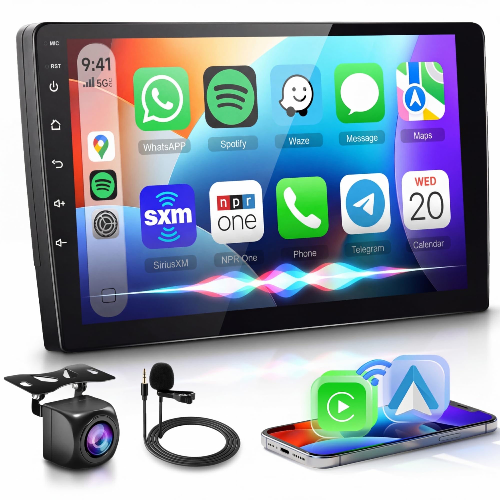 Amazon.com: 2G+64G Android 13 Double Din Car Stereo Wireless