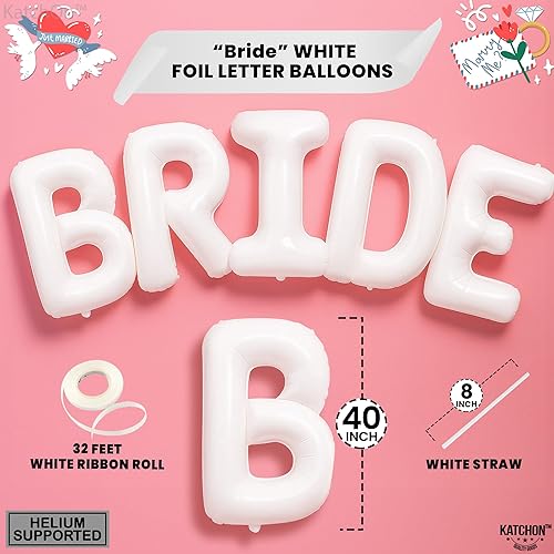 Miniatura 2 de Globos de letras blancas de la novia