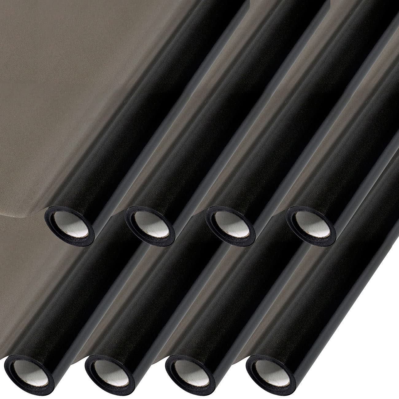 infactory Schutzfolie: 8er-Set Sichtschutzfolie, selbsthaftend, 60 x 200 cm, Grau-Matt (Sichtschutz Folie Badezimmer, Fensterfolie Sichtschutz anhaftend, 3D)