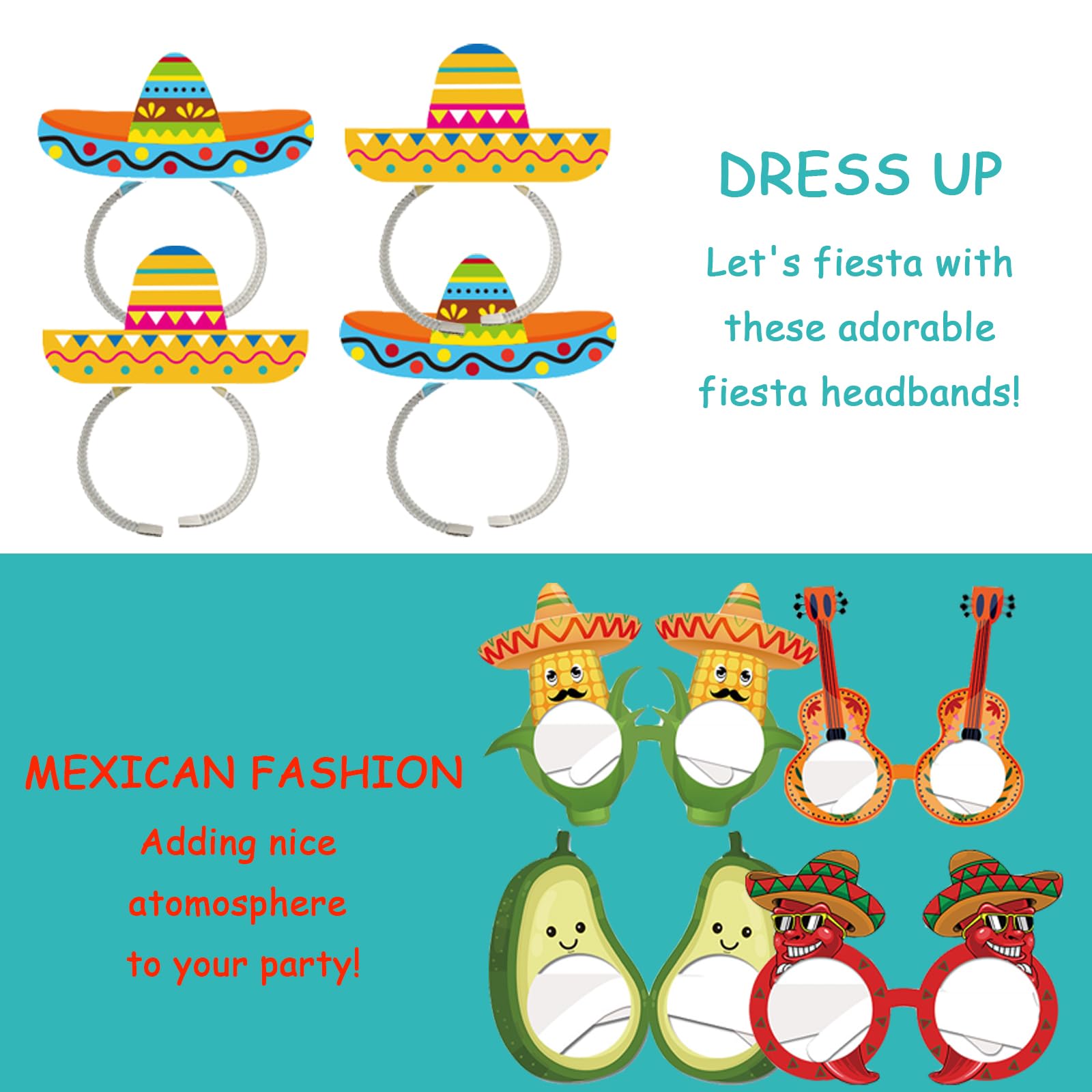 WORUIB 12Pcs Mexican Decorations, Mexican Party Decorations - Image 4