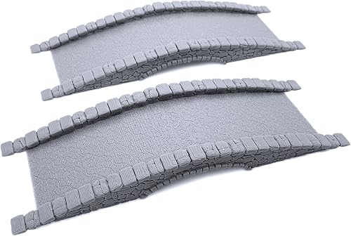 EnderToys Puentes adoquinados, escenario RPG de mesa impreso en 3D y terreno de juego de guerra para miniaturas de 1.102 in