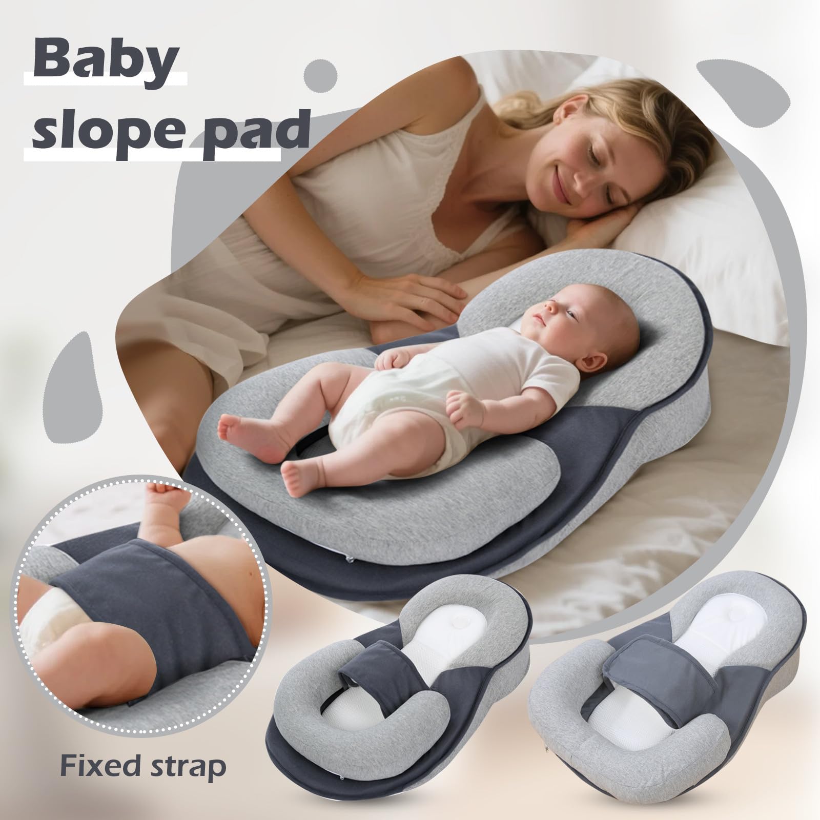 Dreamnest Baby Bed Moon Universal Bassinet Baby Wedge Pillow For