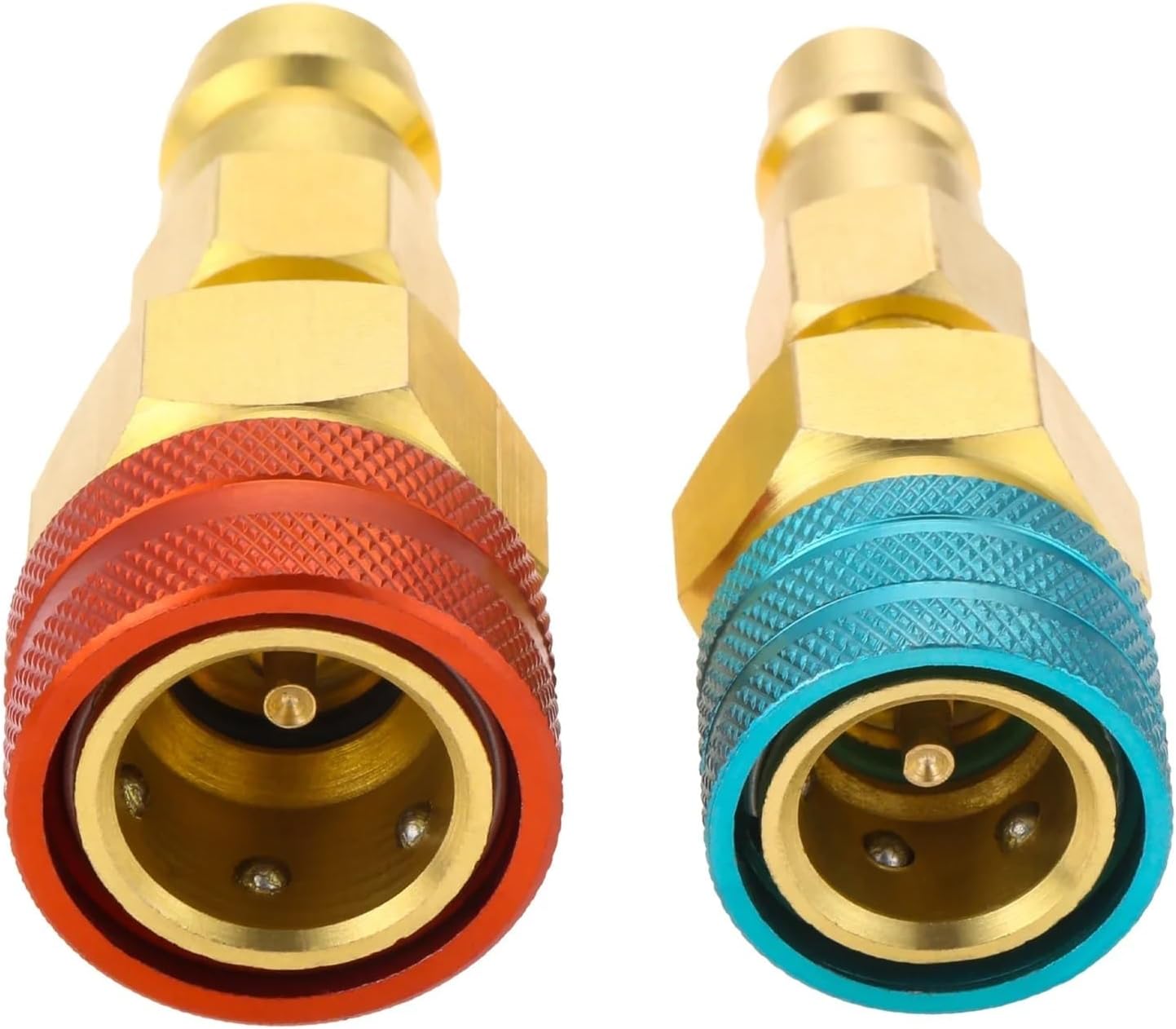 R1234YF High/Low Side Quick Couplers Kit To R134A Conversion Connectors for A/C Charging Hose