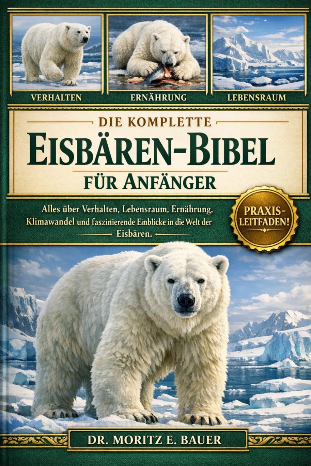 DIE KOMPLETTE EISBÄREN-BIBEL FÜR ANFÄNGER: Alles, was Sie über Eisbären wissen müssen: Verhalten, Lebensraum in der Arktis, Ernährung....wichtiges Wissen für Anfänger und Liebhaber