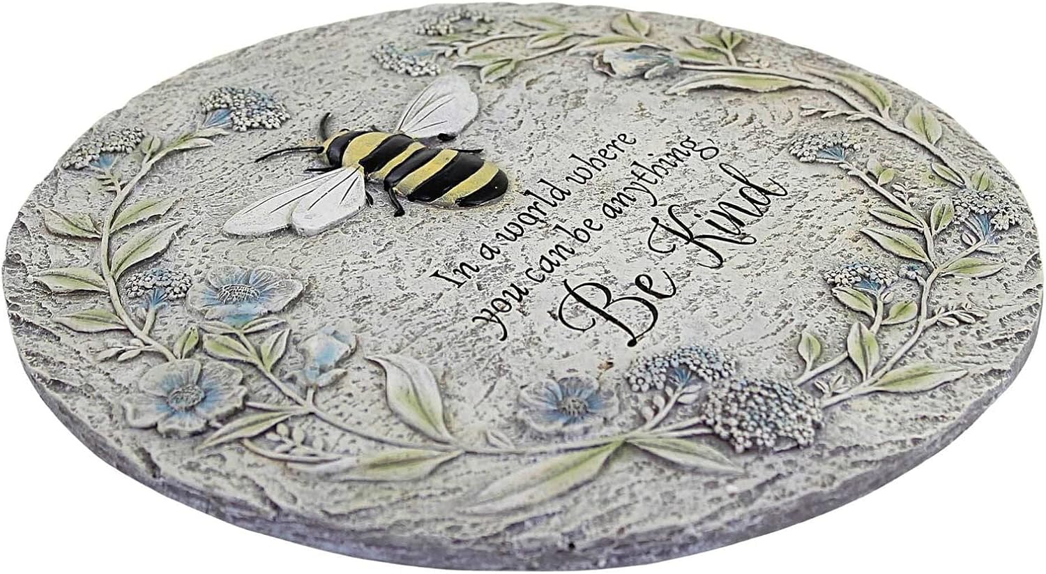 Roman Giftware Inc., Garden Collection, 11.75" D BEE Stepping Stone,Religious, Inspirational, Durable (1x11x11)