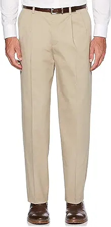 Savane Men's Big & Tall Pleated Performance Chino Pant