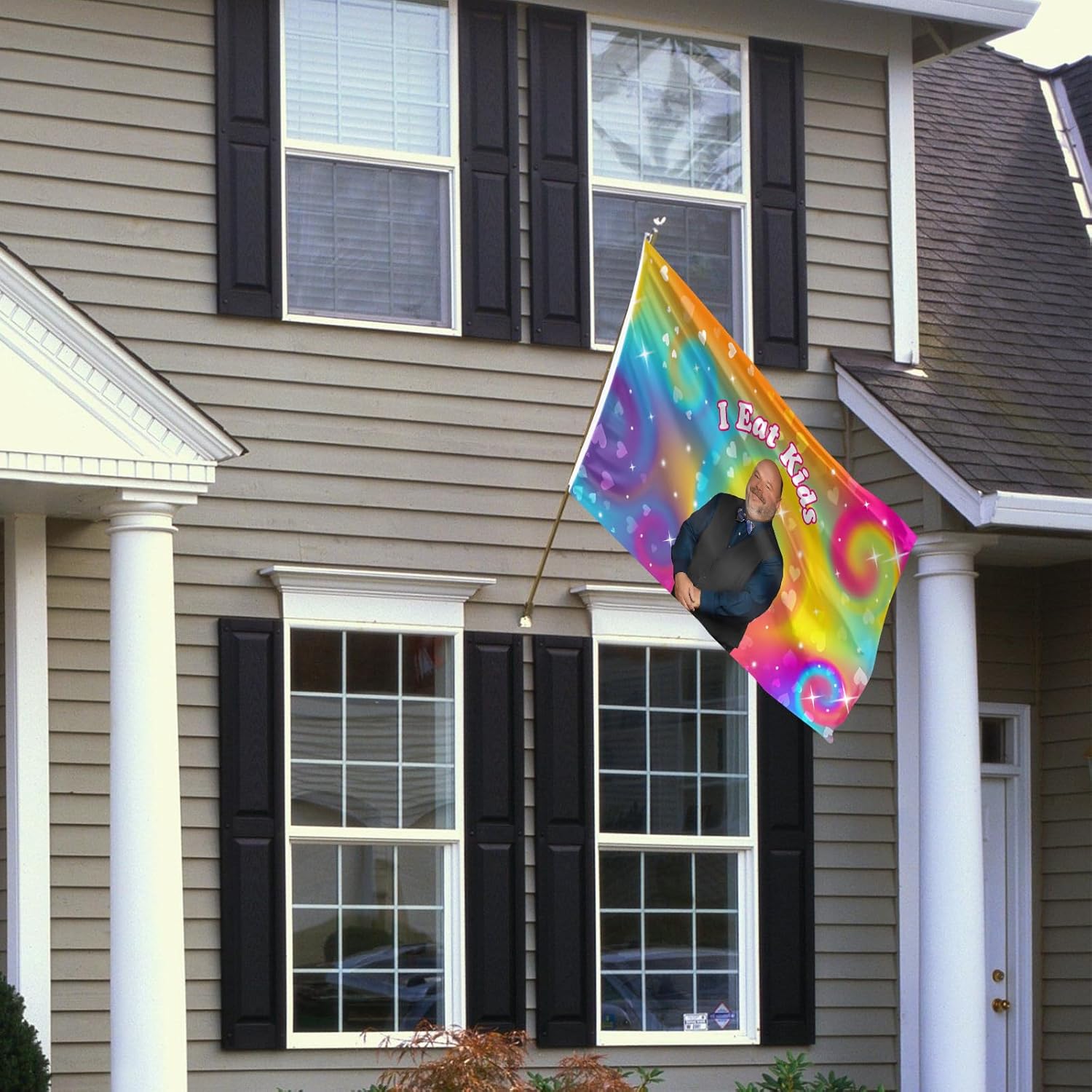 I Eat Kids Flag 3x5 Ft Funny Flag with 2 Brass Grommets for Indoor Outdoor Room College Dorm Bedroom Wall Decor - Image 6