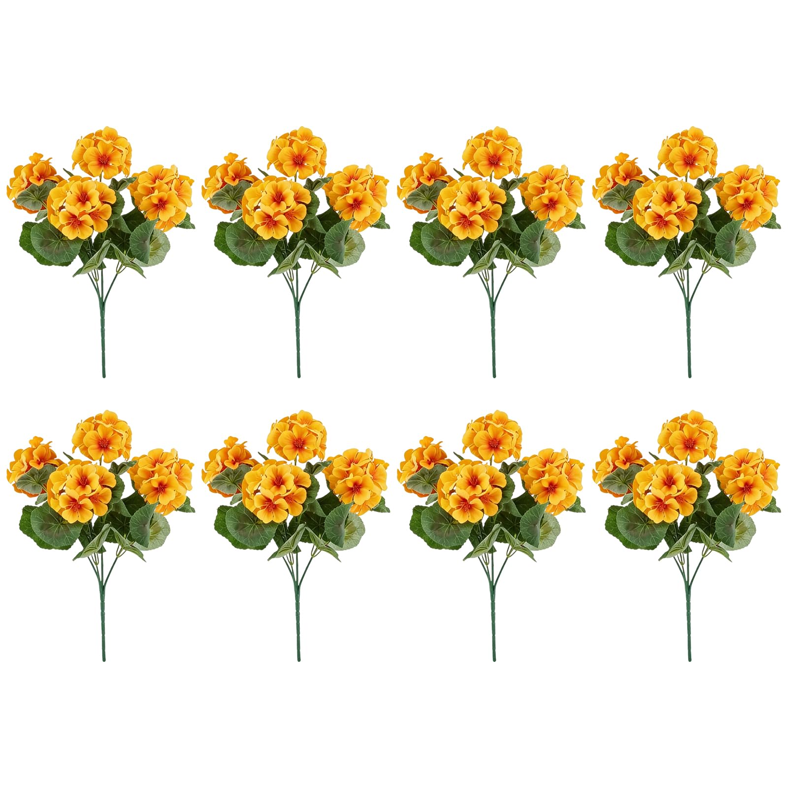 SXRQ 5 / 8Pcs Artificial Silk Crabapple Flower Realistic Geranium Flower for Wedding Home Decoration and Photography Tool Kid Safe Fraudulent