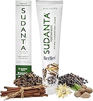 Vista 15 de Sri Sri Tattva Sudanta - Gel de pasta de dientes de carbón - SLS, pasta de dientes a base de hierbas sin flúor con neem y hierbas ayurvédicas