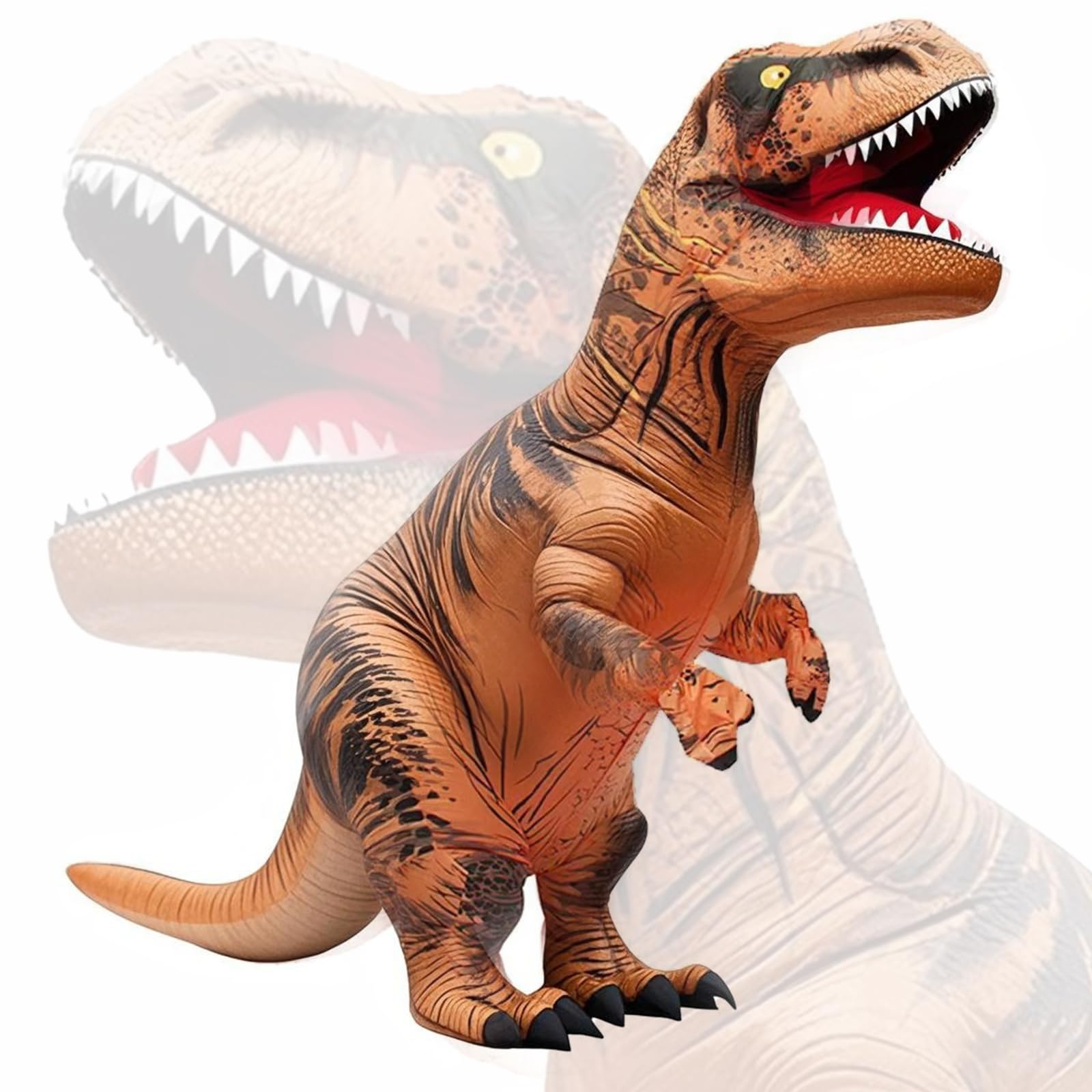 Disfraz Dinosaurio Adulto Hinchable T-Rex - Traje de Carnaval, Halloween, Fiestas - Tamaño Único, Fácil de Usar