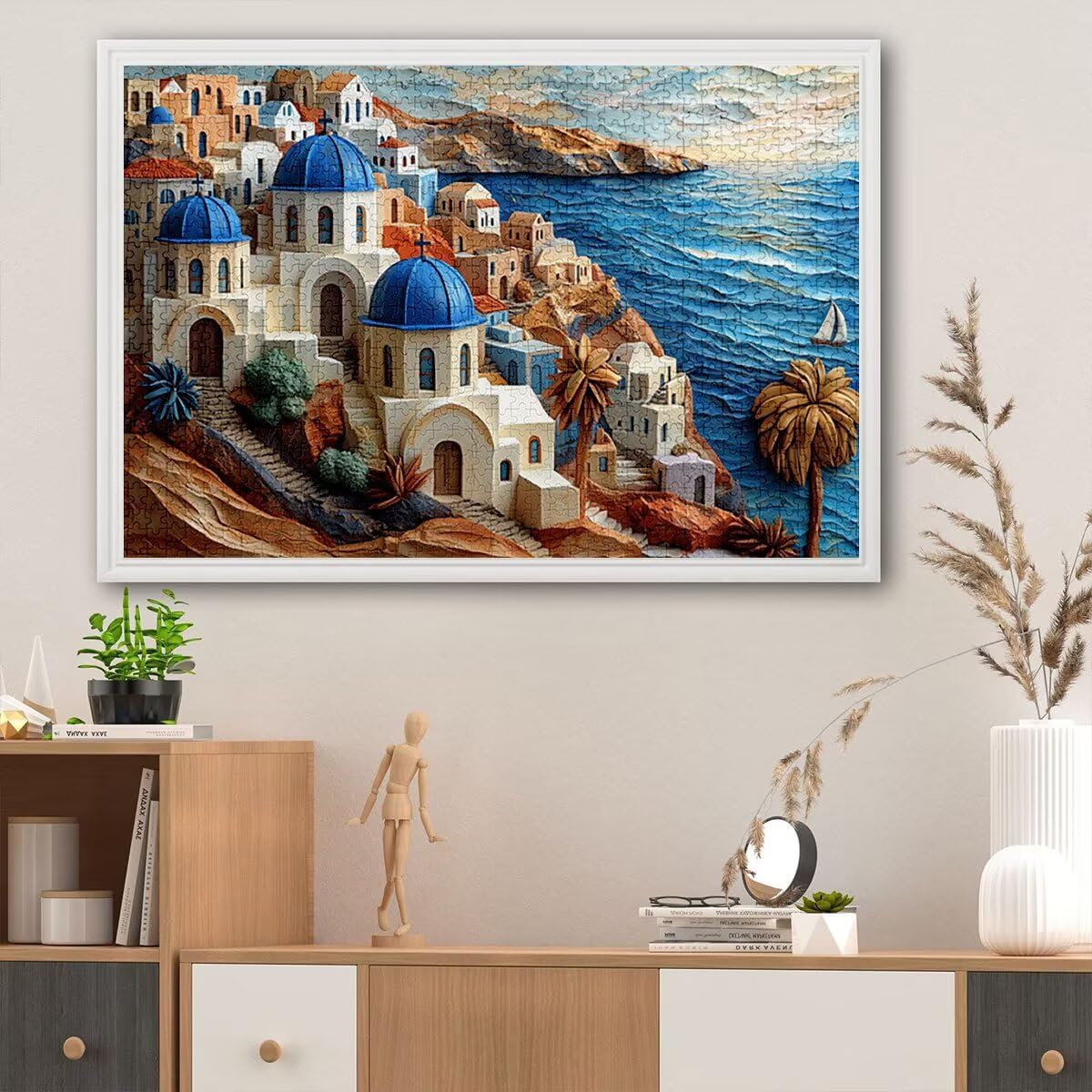 Puzzle 5000 elementów, Włochy, krajobraz, 5000 elementów, drewniane puzzle dla dorosłych, trudna łamigłówka, gra logiczna dla całej rodziny, drewniane puzzle do dekoracji salonu, na prezenty, B-38
