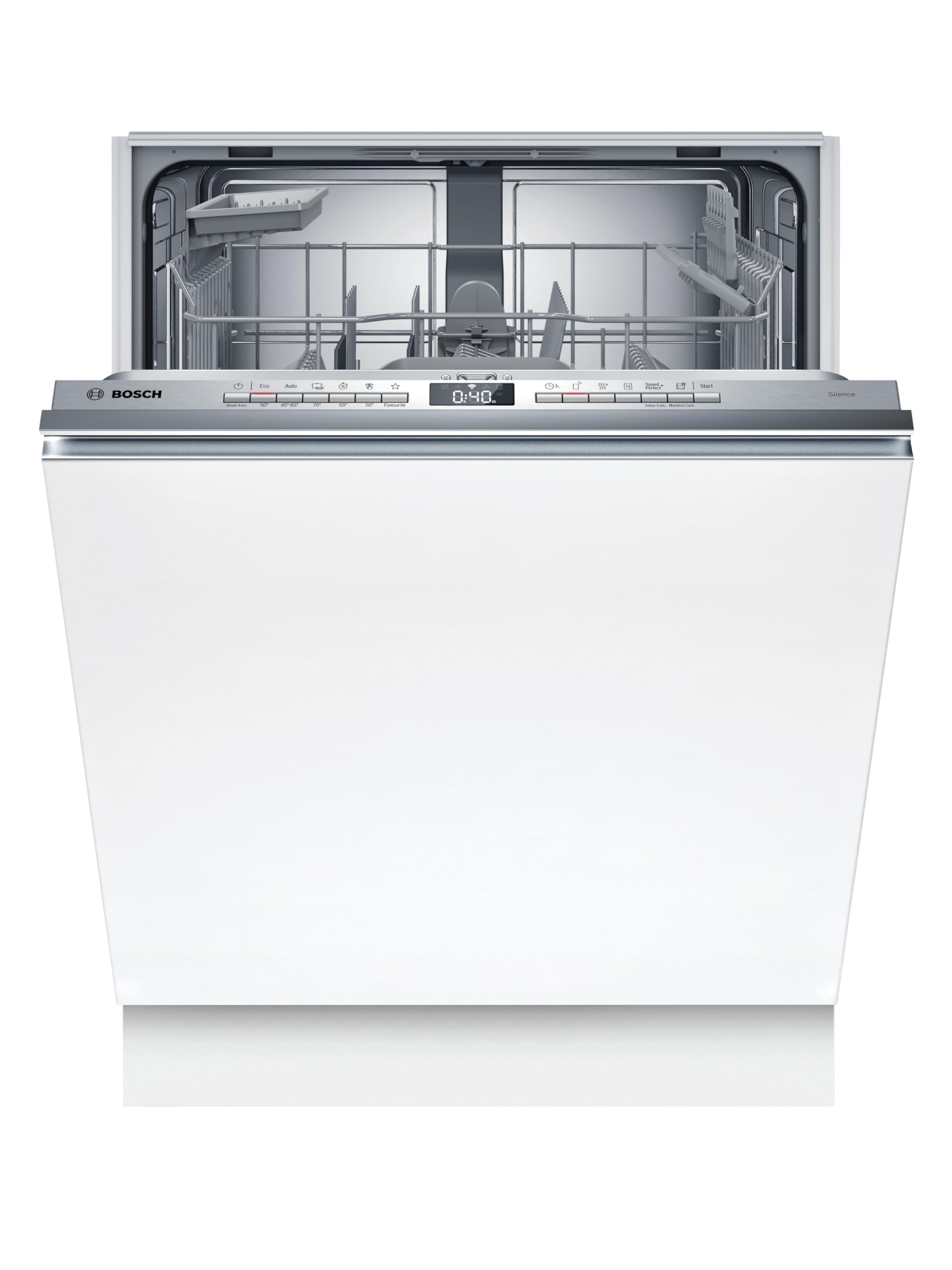 BOSCH vollintegrierbarer Geschirrspüler Serie 4 SBV4HTX14E, 13 Maßgedecke, Info Light - erlischt bei Beendigung des Spülvorgangs, flexible Körbe