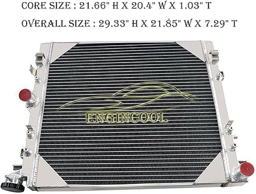 Miniatura 4 de Radiador de aluminio para 2007-2018 Jeep Wrangler JK V6 3.6L 3.8L radiadores 1 fila Core Radiador