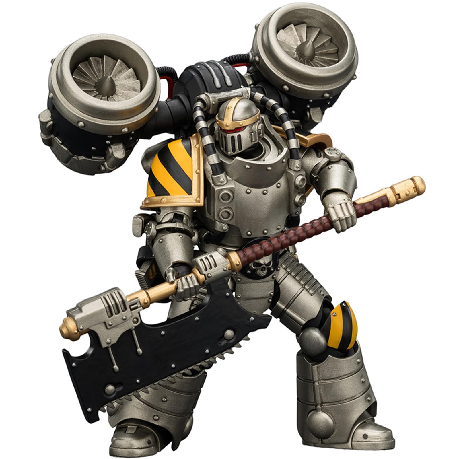 JOYTOY Warhammer 40k Horus Heresy，Iron Warriors MkII Assault Legionary 2 with Bolt pistol & Heavy chain axe 1/18 Action Figure Collect And Display Model