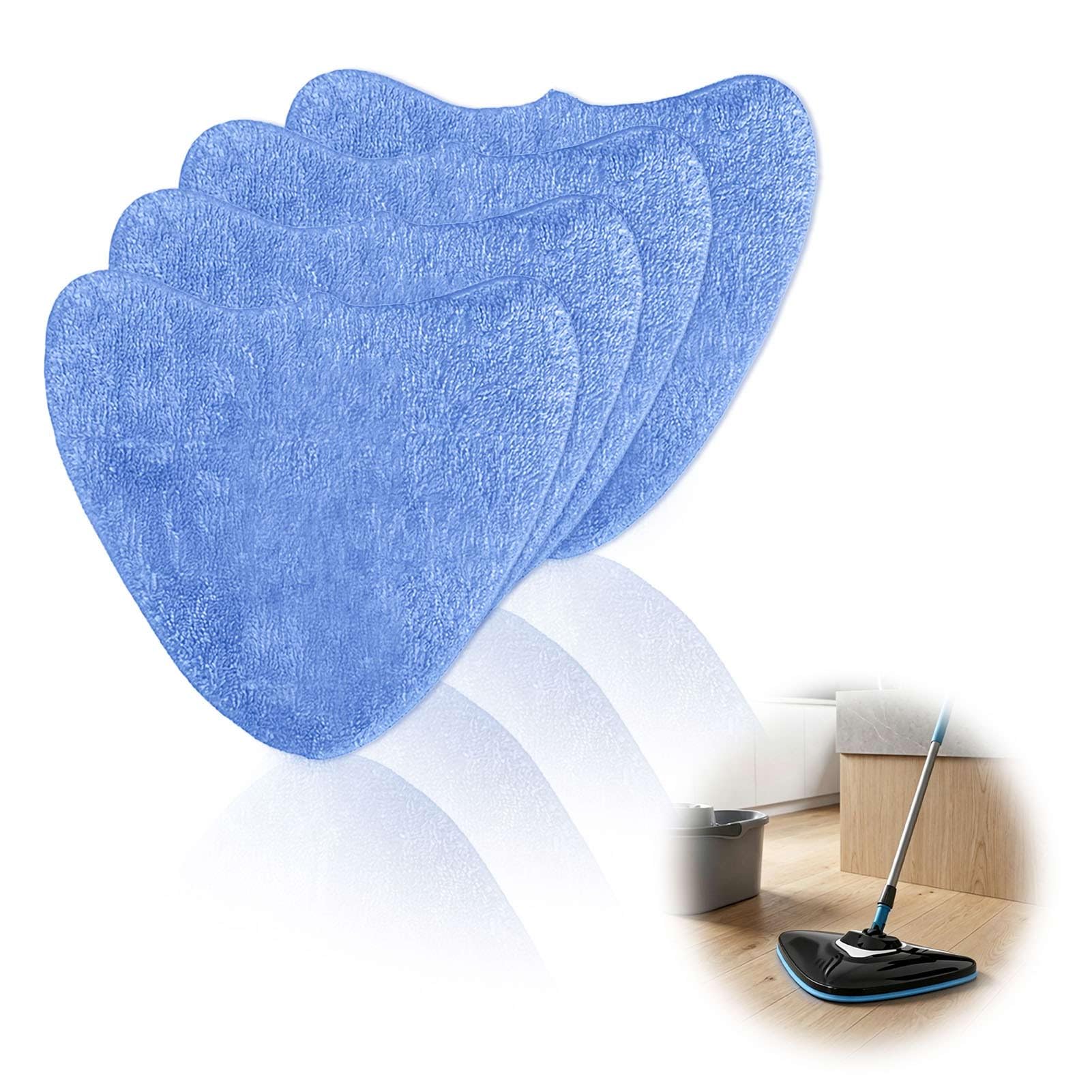 Liravonte 4 PCS Steam Mop Pads, Microfiber Steam Cleaner Pads, Compatible with Vax Steam Mop Pads S85-CM, S86-SF-P, S86-SF-T, S86-SF-C,S86-SF-CC, S2ST, S2S, VRS29M, VRS26