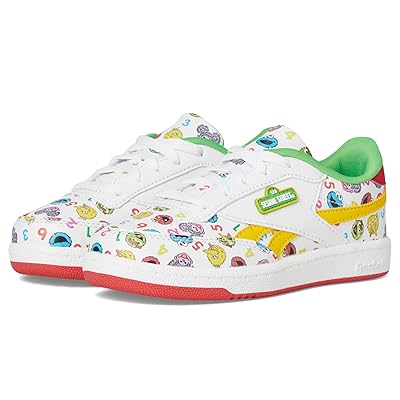 Reebok Kids Reebok x Sesame Street Club C Revenge (Little Kid) Kids Shoes White/Green/Yellow