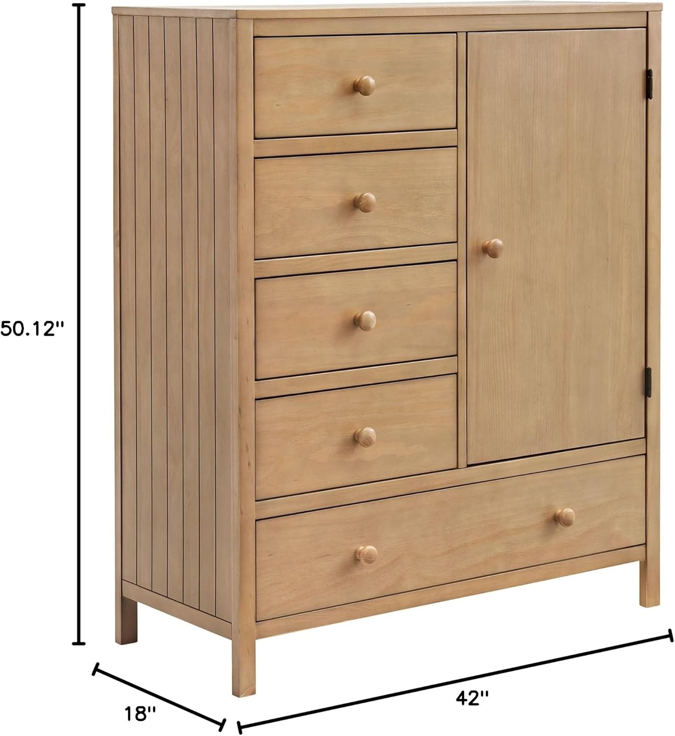 Soho Baby Everlee Chifferobe, Honey Wood