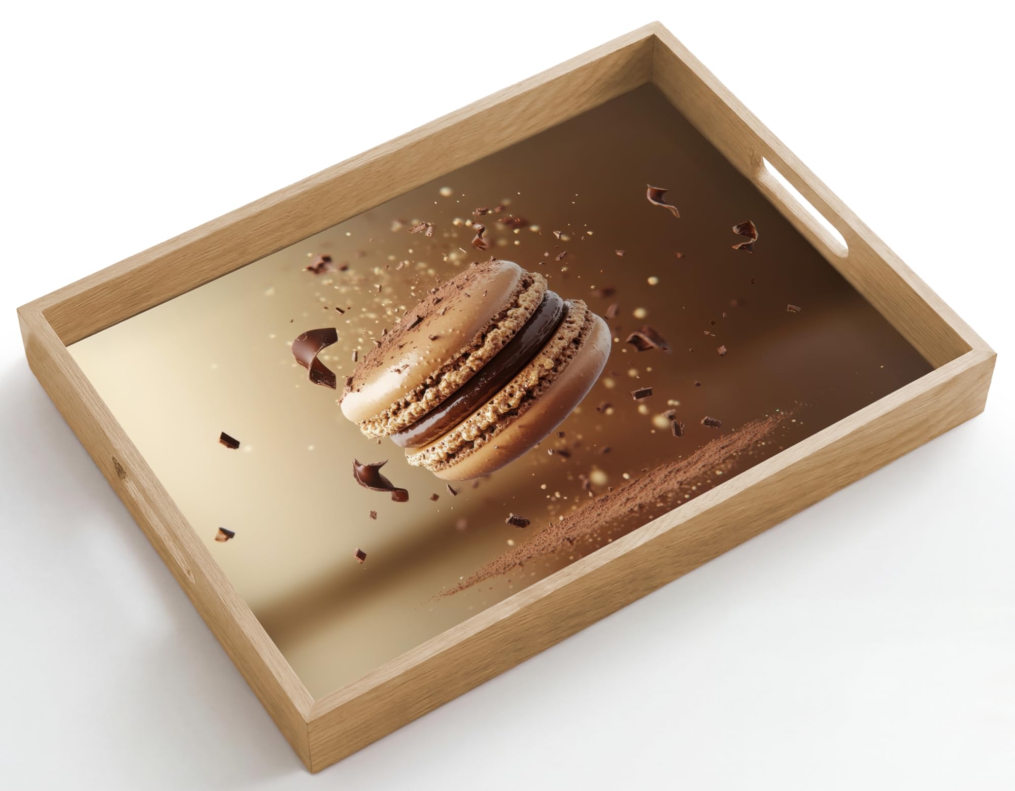 Plateau Plateaux Service Repas Bois Decoratif Table Résistant Aux