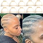 FDBJulyy 10 Pcs Transparent HD Wig Cap, Thin Nylon Cap for Women, Suitable for Parties, Weddings, Graduations, Cosplay, Halloween